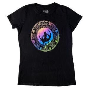 Sailor Moon Crystal Rainbow Ombré Icon Girls Graphic T-Shirt Size M